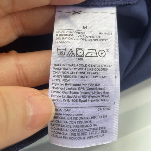 Gap color block dress in blue and black. Size M - Picture 6 of 8